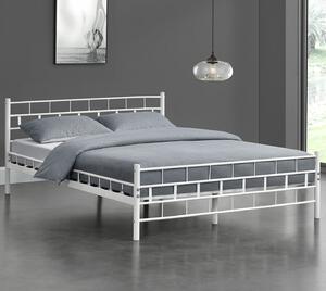 Goleto Kovová postel Malta 180 x 200 cm | bílá