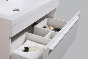 Koupelnový nábytek T900 White s vestavěným umyvadlem