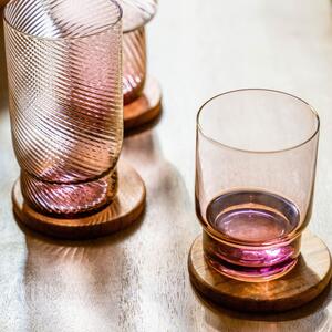 Kave Home Růžová sklenička LaForma Yida