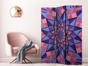 Murando DeLuxe Paraván hvězdná mandala - růžová fialová Velikost: 135x172 cm