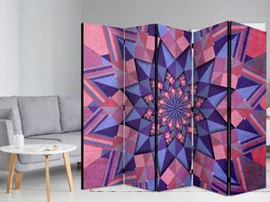 Murando DeLuxe Paraván hvězdná mandala II - růžová fialová Velikost: 225x172 cm