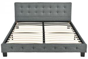 Goleto Čalouněná postel Manresa 140 x 200 cm | šedá