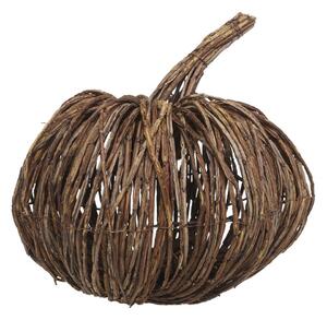 Hnědá proutěná dekorace dýně Pumpkin XL - Ø 33*35 cm - Chic Antique