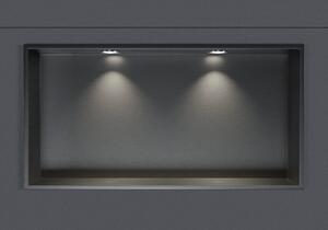 Nerezová nástěnná nika NT306010X s LED reflektorem - 30 x 60 x 10 cm (v x š x h) - možnost volby barvy
