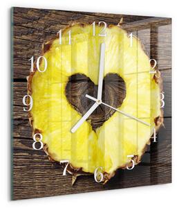 Skleněné hodiny Ananas zskb-30x30-00087973