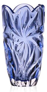 Aurum Crystal Váza Flora blue 280 mm