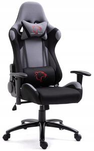 Kancelářská židle FG-38, 67,5x128-138x70, červená/černá