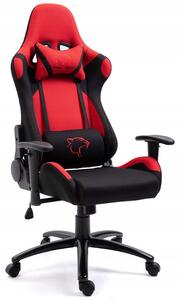Kancelářská židle KORAD FG-38, 67,5x128-138x70, červená/černá