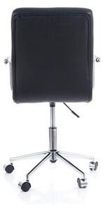 Dětská židle Q-022, 51x87-97x40, šedá ekokůže
