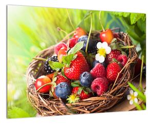 Obraz borůvek, jahod a malin