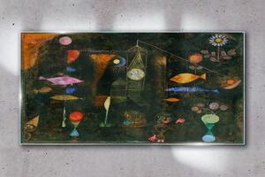 Obraz na skle Obraz na skle Ryby Magic Paul Klee