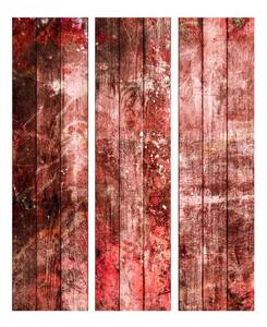 Murando DeLuxe Paraván staré červené dřevo Velikost: 135x172 cm