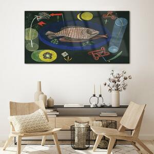 Obraz na skle Obraz na skle Kolem ryb Paul Klee