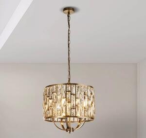 Searchlight 6585-5AB Závěsné glamour svítidlo BIJOU patina, průměr 44cm