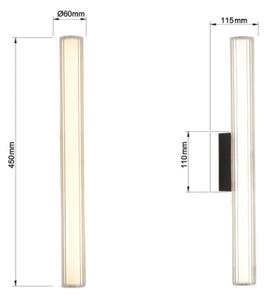 LED Koup. osvětlení zrcadla LINEA LED/8W/230V 3000/4000/6000K IP44 45 cm černá