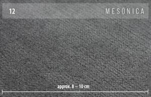 Světle šedá látková rohová pohovka MESONICA Puzo 317 cm