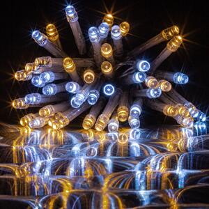 Goleto Vánoční LED osvětlení teplá a studená bílá 600 LED | transparentní kabel
