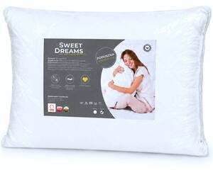 Prošívaný polštář Sweet Dreams 70x90 cm s výplní z dutého vlákna
