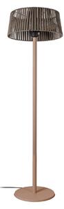 Stojanový terasový ohřívač Pyravo, hnědý, 200 cm, hliník, IP44 – Lucande Lucande, Pyravo, Hnědá / Rezavá, Kov, Moderní