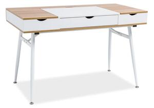 Psací stůl STALAS B-151, 120x76x60, sonoma/bílá