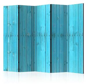 Murando DeLuxe Paraván modré dřevo II Velikost: 225x172 cm