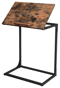 Přístavný stolek EVORA IV černá/hnědá