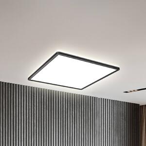 B.K. Licht LED panel Slim s dálkovým ovládáním RGBW, 42 x cm, černý, podsvícení, stmívatelný, Černá, Pracovna / kancelář, Plast