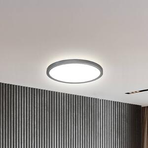 B.K. Licht LED panel Slim s dálkovým ovládáním RGBW, Ø 29 cm, černý, podsvícení, stmívatelný, Černá, Pracovna / kancelář, Plast