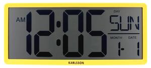 Digitální LCD hodiny 6020YE Karlsson 35cm