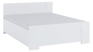 Manželská postel BONY + rošt, 160x200, bílá