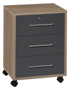 POJÍZDNÝ KONTEJNER, 44/58/40 cm MID.YOU - Online Only kancelářský nábytek, Online Only