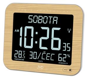 Nástěnné i stolní digitální LED hodiny DH9362.2 JVD řízené signálem 22cm