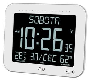 Nástěnné i stolní digitální LED hodiny DH9362.1 JVD řízené signálem 22cm