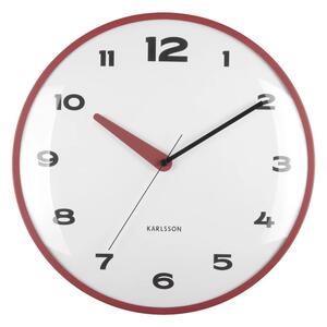 Designové nástěnné hodiny 6028RD Karlsson 40cm