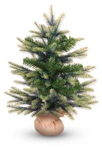 Umělý vánoční stromek 60 cm, smrček Penny s 2D a 3D jehličím v jutovém obalu