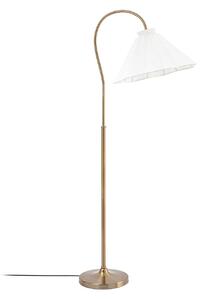 Stojací Lampa Lucande, Lisbeth, Bílá, Obývací pokoj, Tkanina / Textil, Venkovský / rustikální