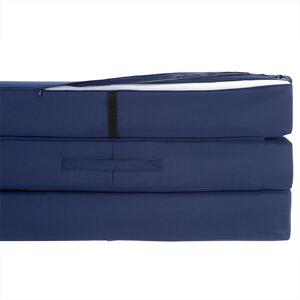 Goleto Skládací matrace 190 x 70 x 10 cm | tmavě modrá