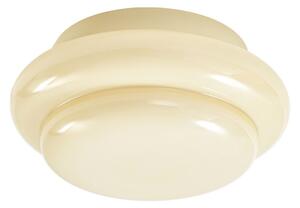 Stropní lampa Lucande, Leilani, stmívatelné, Žlutá, Obývací pokoj, Sklo, Design