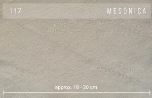 Šedá kožená rohová pohovka MESONICA Puzo 317 cm