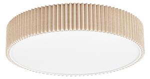 Stropní lampa Lindby, Zoey, stmívatelné, Béžová, Obývací pokoj, Tkanina / Textil, Moderní