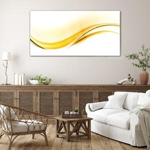 Obraz na skle Obraz na skle Abstrakce žluté vlny