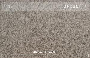 Světle hnědá kožená rohová pohovka MESONICA Puzo 317 cm