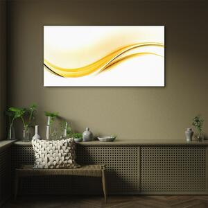 Obraz na skle Obraz na skle Abstrakce žluté vlny