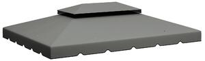 Altán - Střecha pro zahradu - Krytá terasa - 2 úrovně - Markýza pro pergolu - vyrobeno z prodyšné polyesterové tkaniny s hmotností 180 g/m² a ochranou proti UV záření