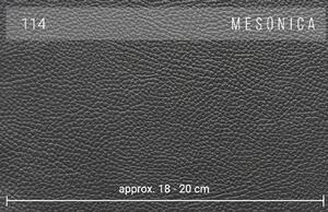 Tmavě šedá kožená rohová pohovka MESONICA Puzo 317 cm