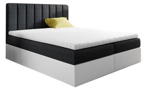Čalouněná postel VIOLETA + topper, 180x200, inari 81/bílá eko