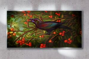 Obraz na skle Obraz na skle Větve zvířat opustí pták