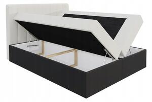 Čalouněná postel VIOLETA + topper, 120x200, inari 60/černá eko