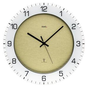 Designové nástěnné hodiny 5593 AMS řízené rádiovým signálem 38cm