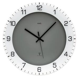 Designové nástěnné hodiny 5595 AMS řízené rádiovým signálem 38cm